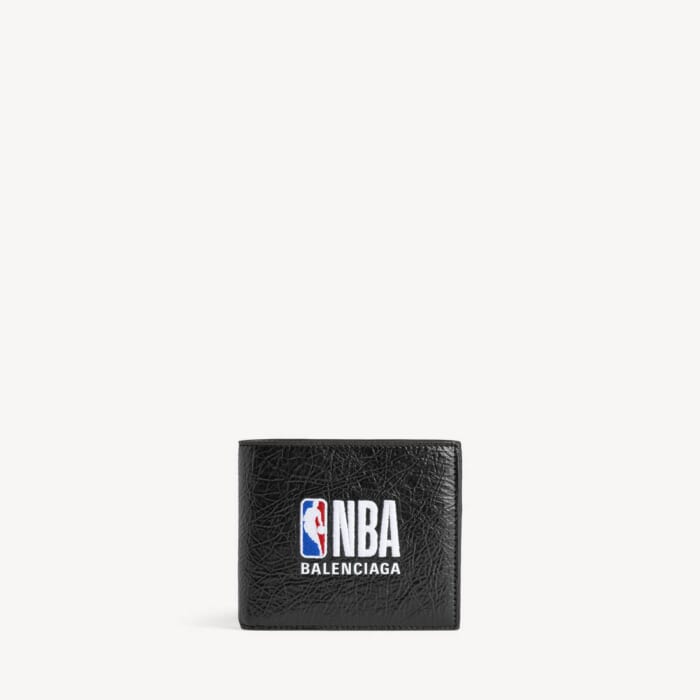 ブラック の メンズ Balenciaga | Nba Collaboration Cash スクエア フォールデッドウォレット