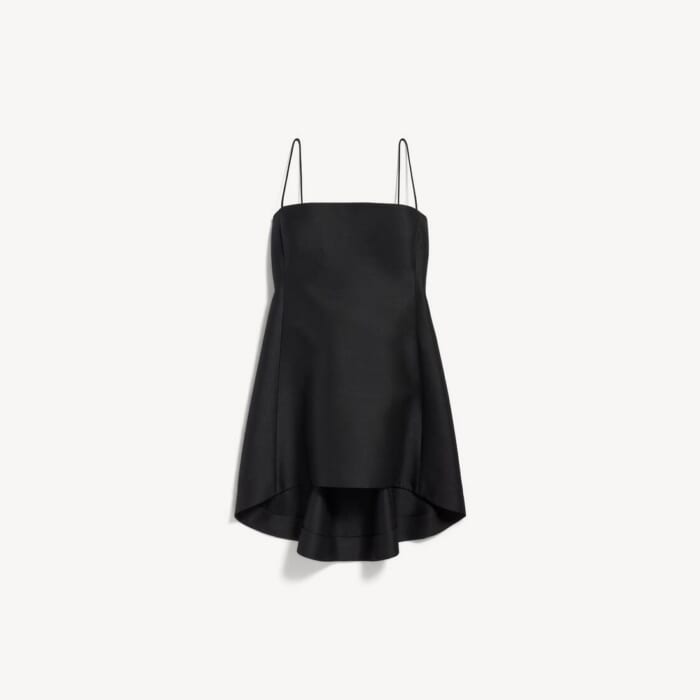 ブラック の ウィメンズ Babydoll ストラップドレス