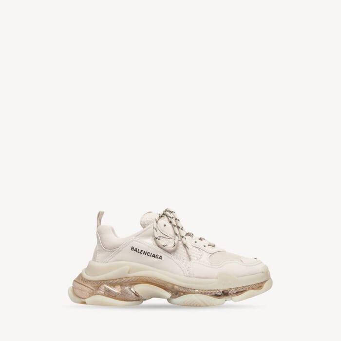 ホワイト の メンズ Triple S Clear Sole