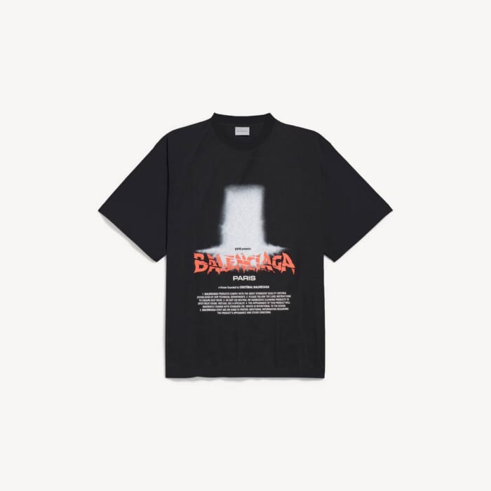 ブラック の メンズ The Door オーバーサイズ Tシャツ