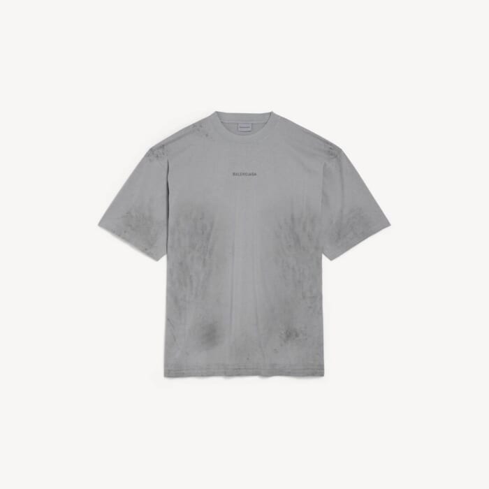 Balenciaga グレー の メンズ Balenciaga Back Tシャツ ミディアムフィット