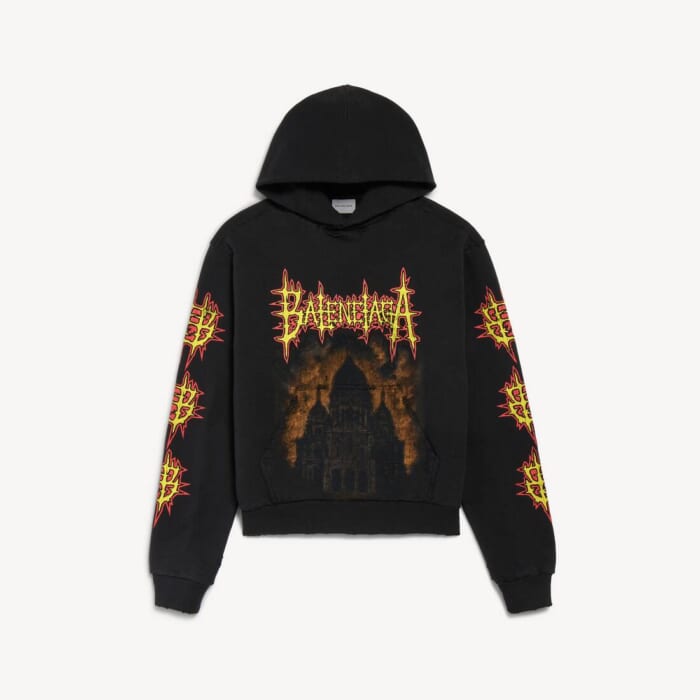 ブラック の ウィメンズ Balenciaga Sacré Cœur フーディ ミディアムフィット