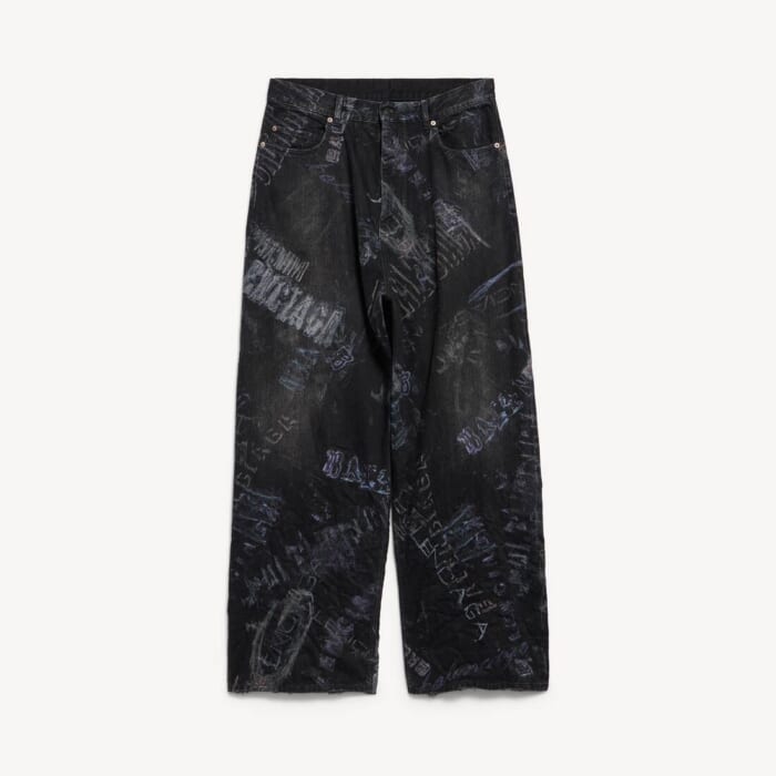 ブラック の メンズ ミニマル Baggy パンツ