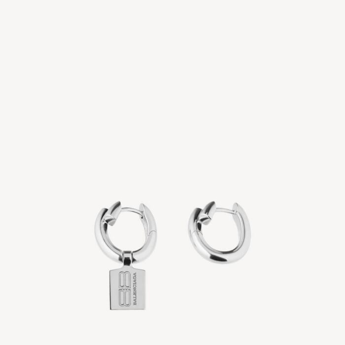 シャイニーシルバー の ウィメンズ Saint-germain Tag ピアス
