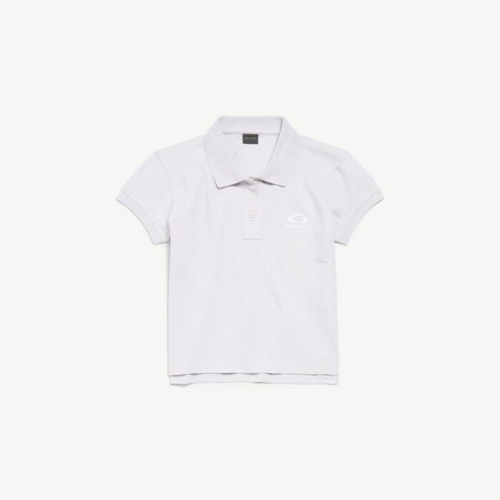 ダーティーエフェクト ホワイト/ホワイト の ウィメンズ Loop Sports Icon ショートスリーブ ポロ