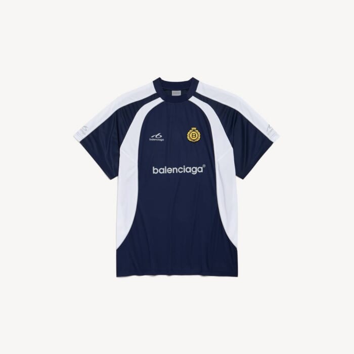 ネイビー の メンズ Soccer オーバーサイズ Tシャツ