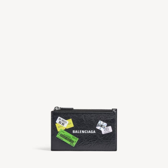 ブラック/マルチカラー の メンズ Cash ラージ ロング コイン&カードホルダー