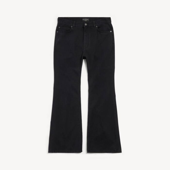 ブラック の メンズ フレアパンツ