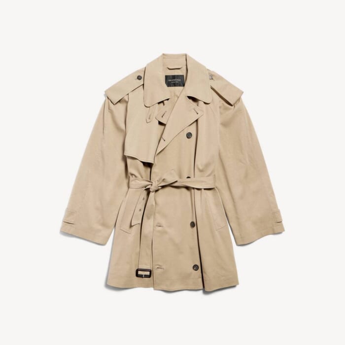 ベージュ の ウィメンズ クロップド ライト Trench