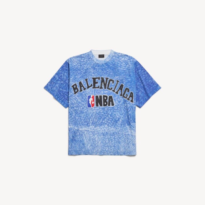 ブルー の メンズ Balenciaga | Nba Collaboration オーバーサイズ Tシャツ