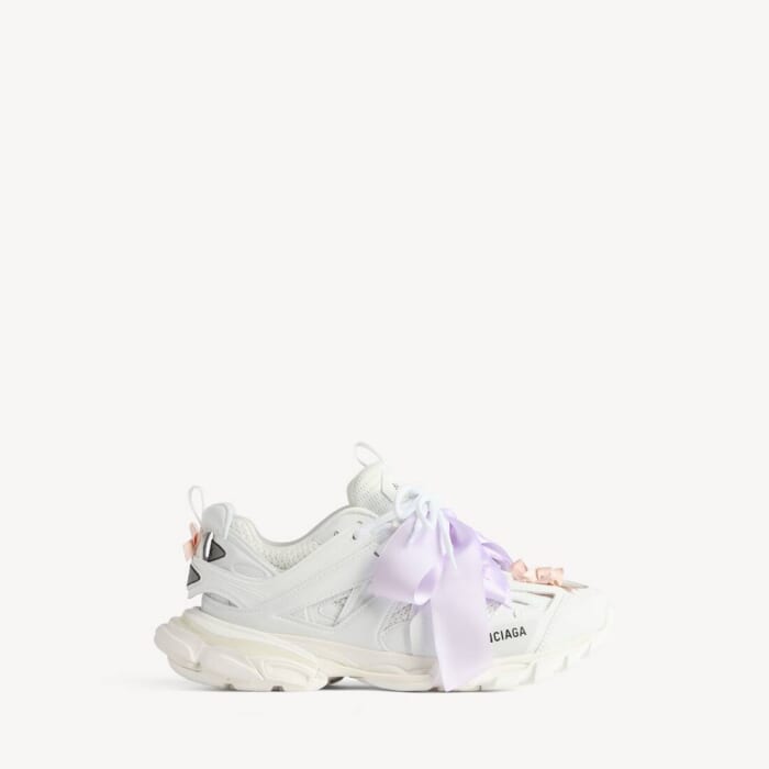 ホワイト/ピンク の ウィメンズ Track Bow スニーカー