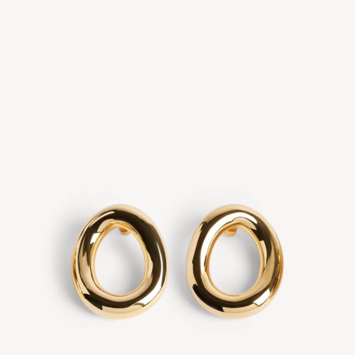 シャイニーゴールド の ウィメンズ Eisa エリプス ピアス