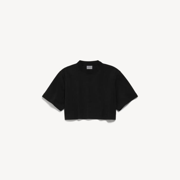 ブラック の ウィメンズ クロップドtシャツ