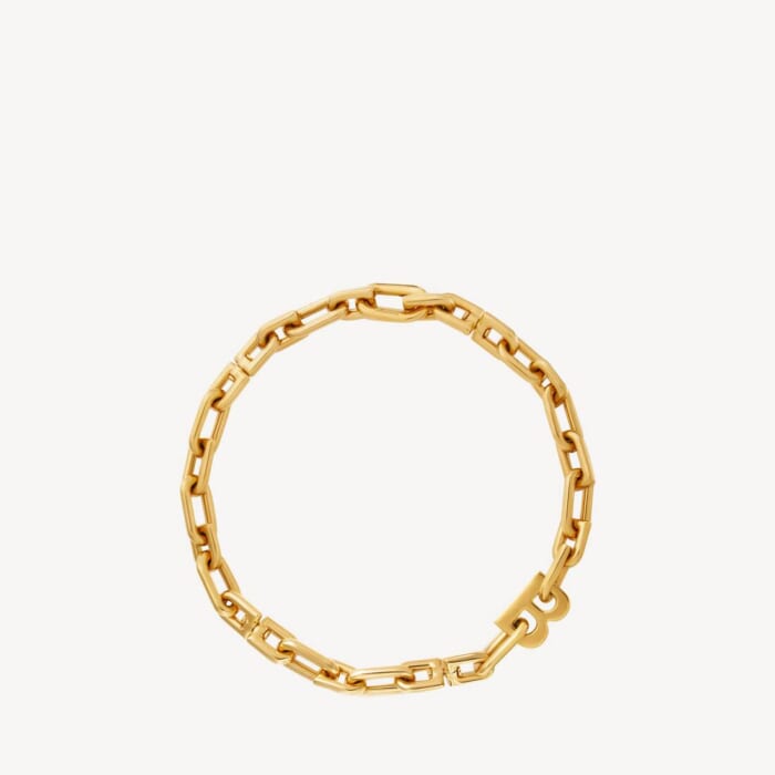 B Chain スリムネックレス で ゴールド