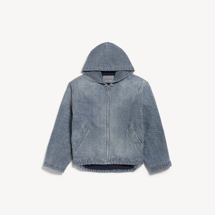 ダークブルー の メンズ Denim Stitch フーディジャケット