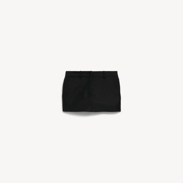 ブラック の ウィメンズ ミニ テーラードskort