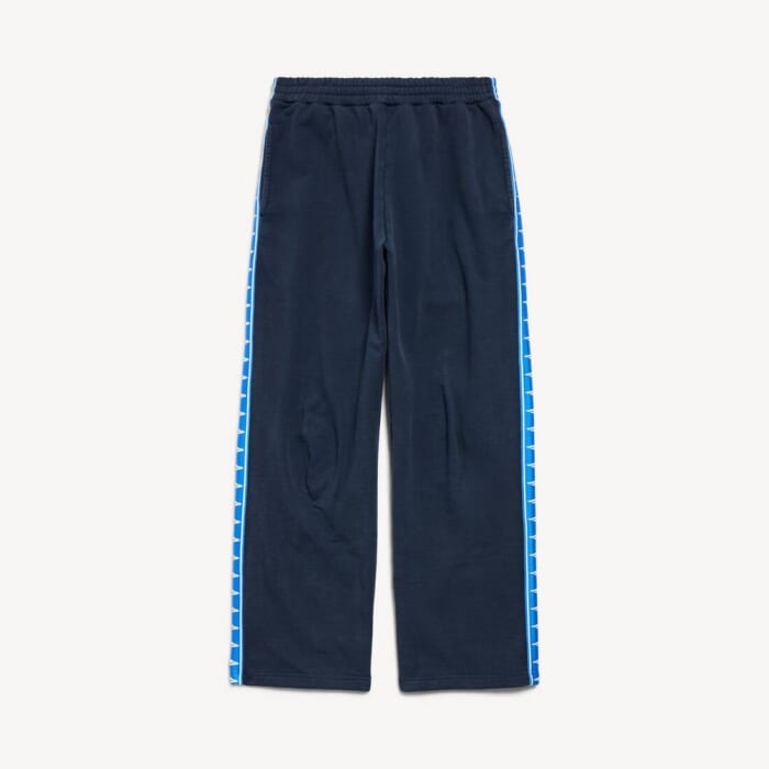 ウォッシュド ネイビー/ホワイト の メンズ Stripe Baggy パンツ