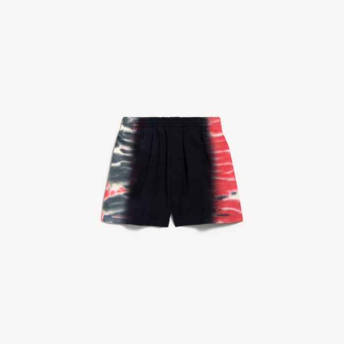 ブラック の メンズ Extreme Tie Dye レギュラーフィット バミューダ