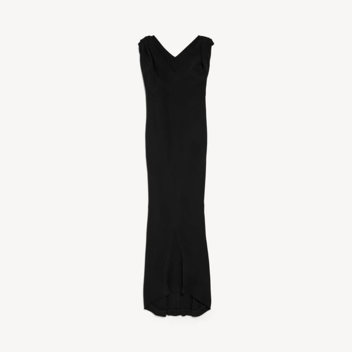 ブラック の ウィメンズ ロング サックドレス