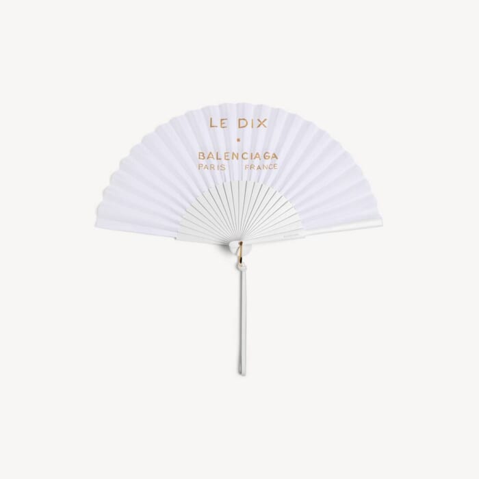 Fragrance Le Dix 扇子 で アイボリー ホワイト Dix