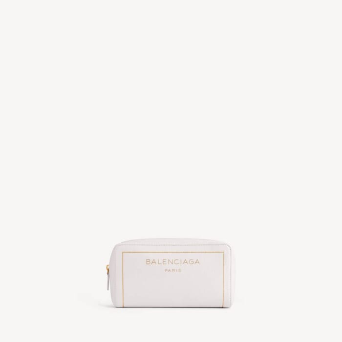 Fragrance コスメティック ポーチ で アイボリー ホワイト Dix